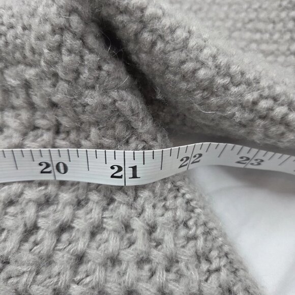 Chicos Womens Size 1 Medium Chunky Gray Cardigan Mohair Blend - Picture 5 of 7